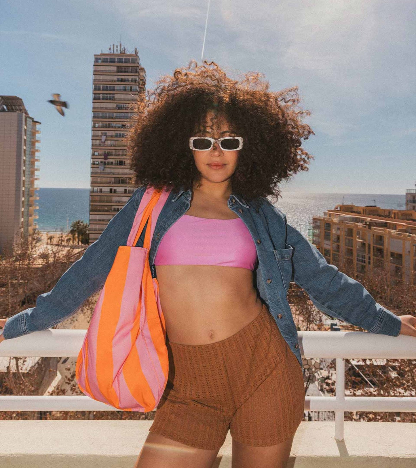 Notabag - Orange/Pink Stripes, Summer, Spring