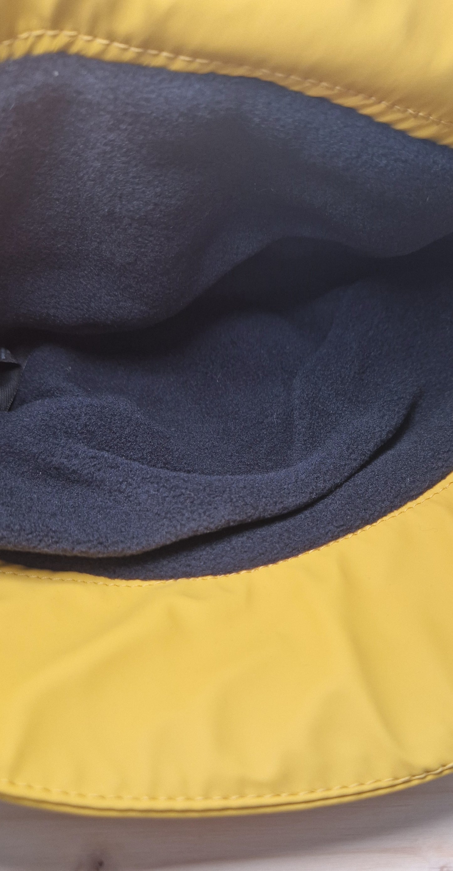Unisex, yellow, waterproof, fleece lined hat