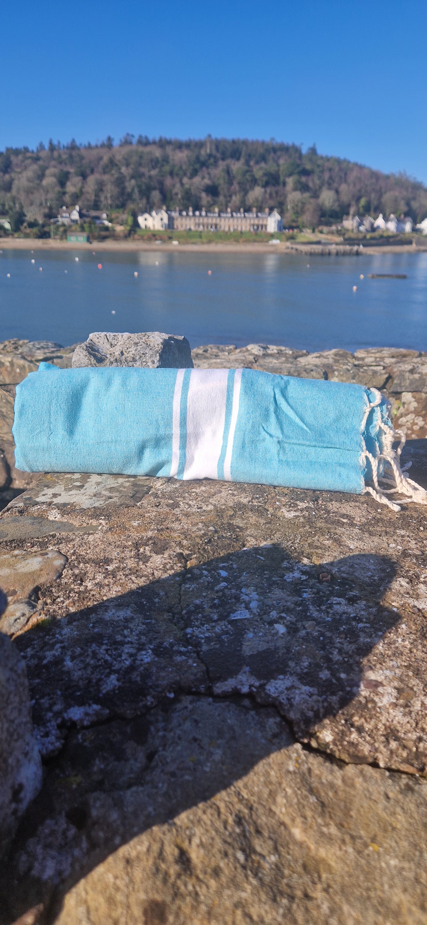 Fouta Towel in Aqua