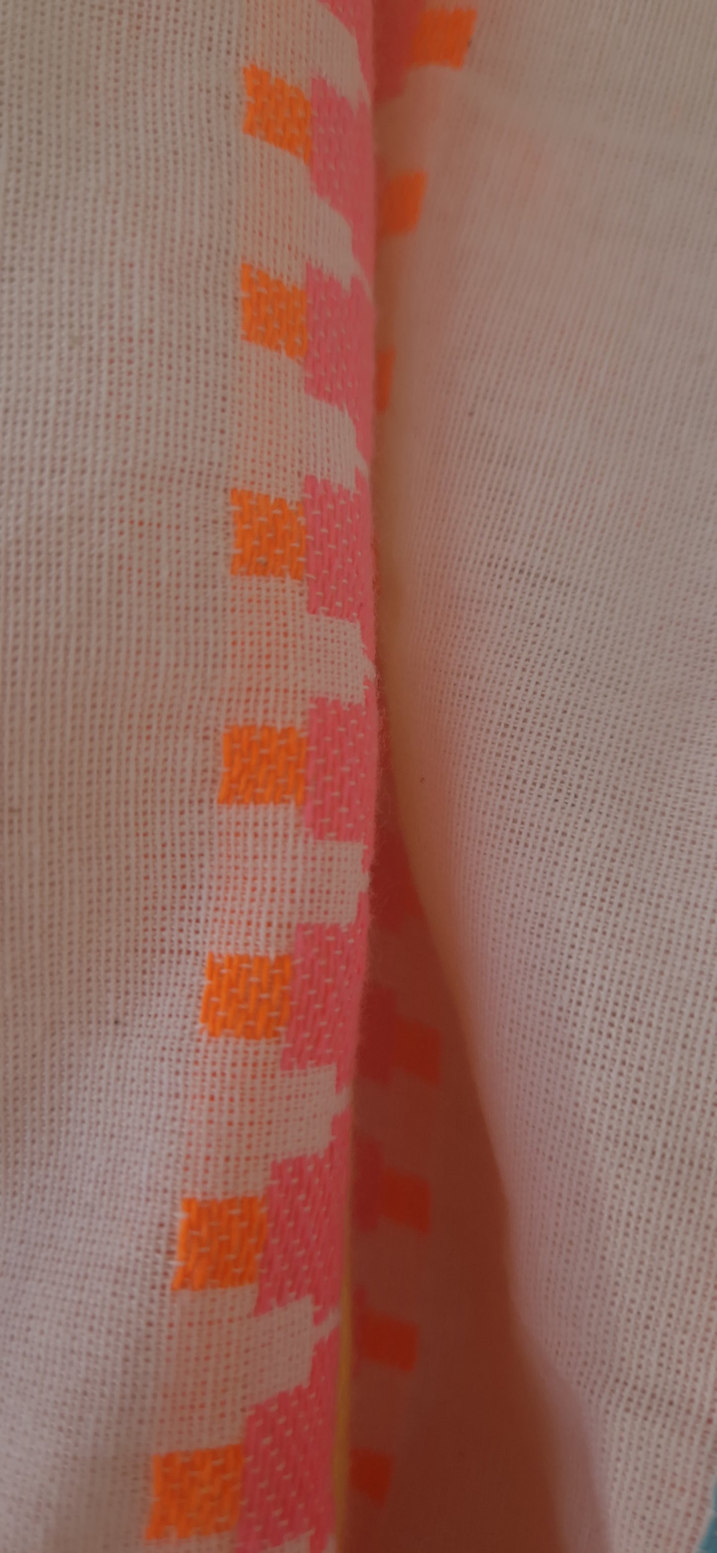 Ladies Pure Cotton Shirt with Neon Stripe.