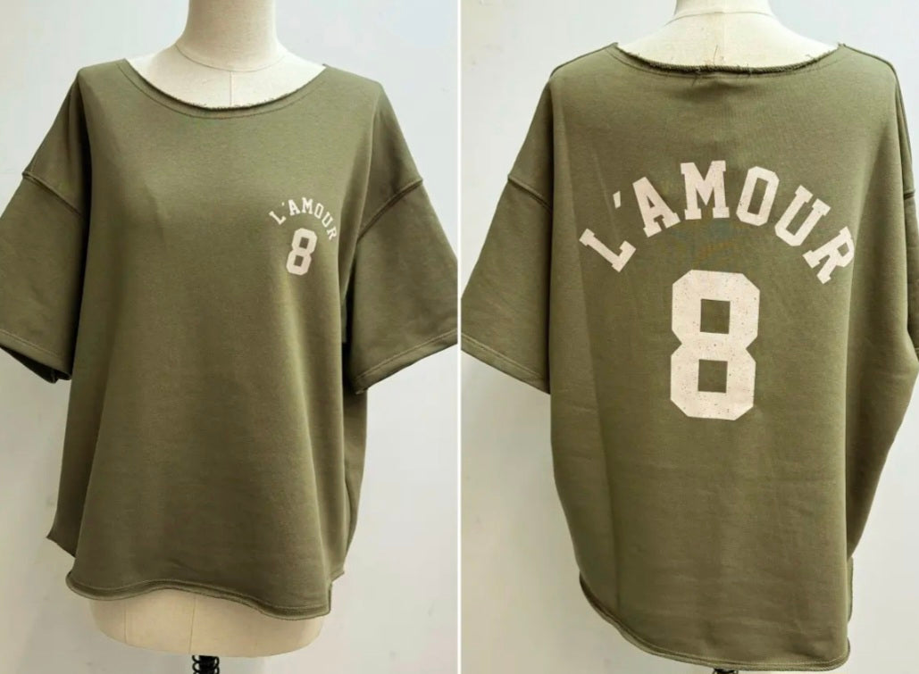 Khaki Green Amour Sleeveless Sweatshirt