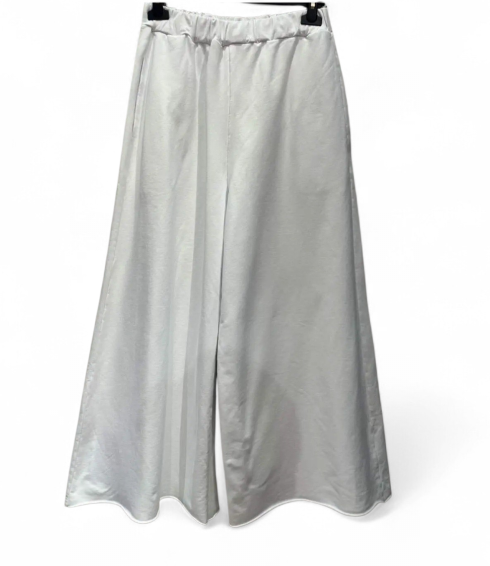Heavy cotton Palazzo Pants in White