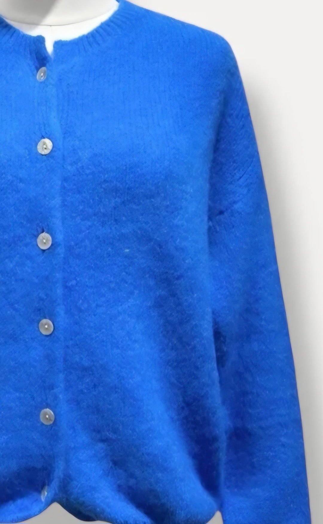 Electric cobalt Blue Kid Mohair Blend Cardigan