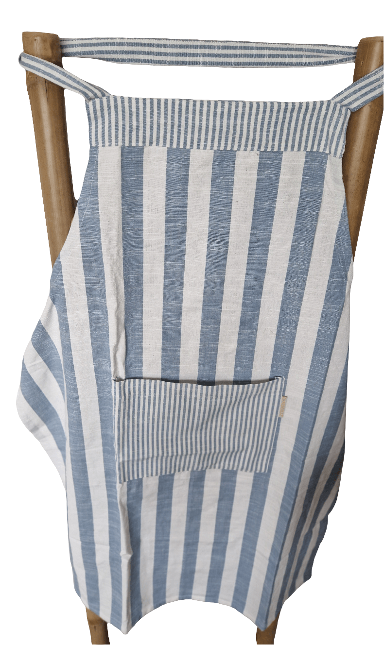 Apron Sophie dusty blue - Cockleshell Crosshaven