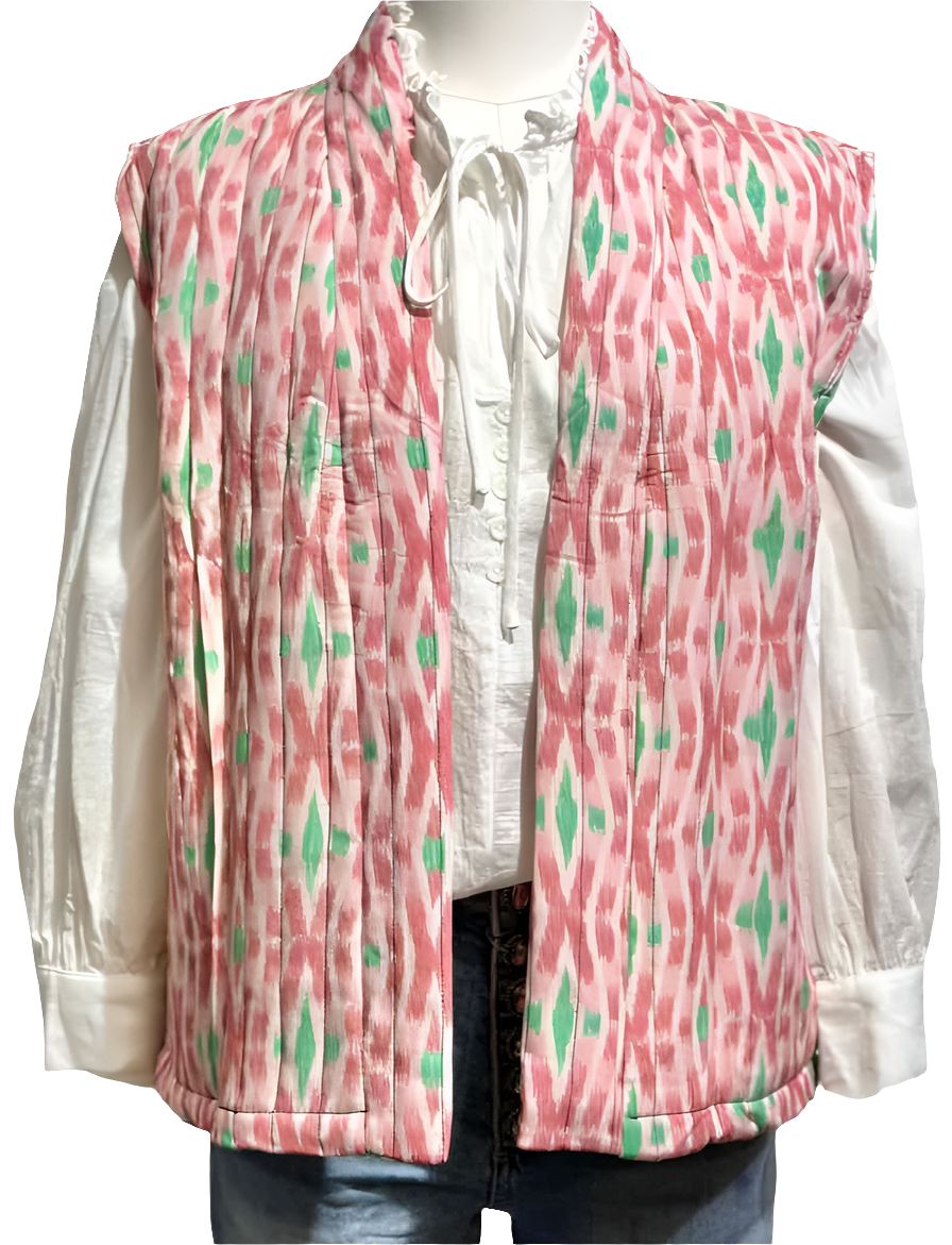 Mid Season Vest/Gilet in Old Rose