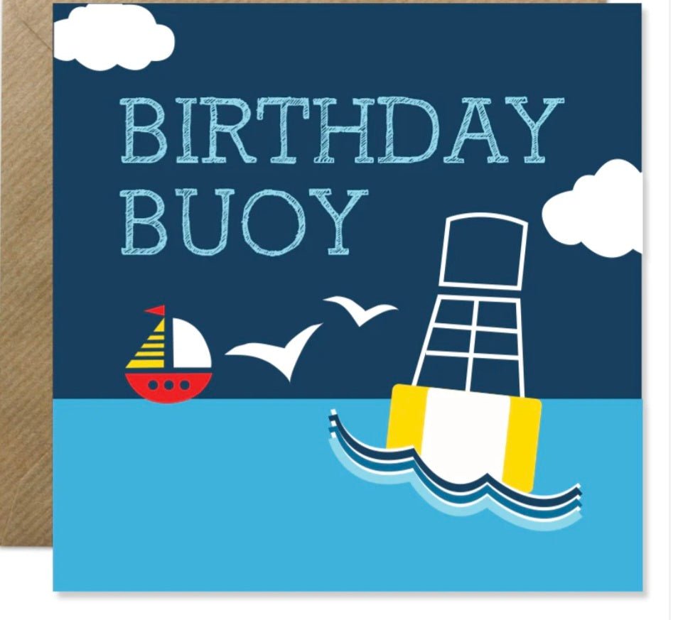 Birthday Bouy Card. Bold Bunny - Cockleshell Crosshaven