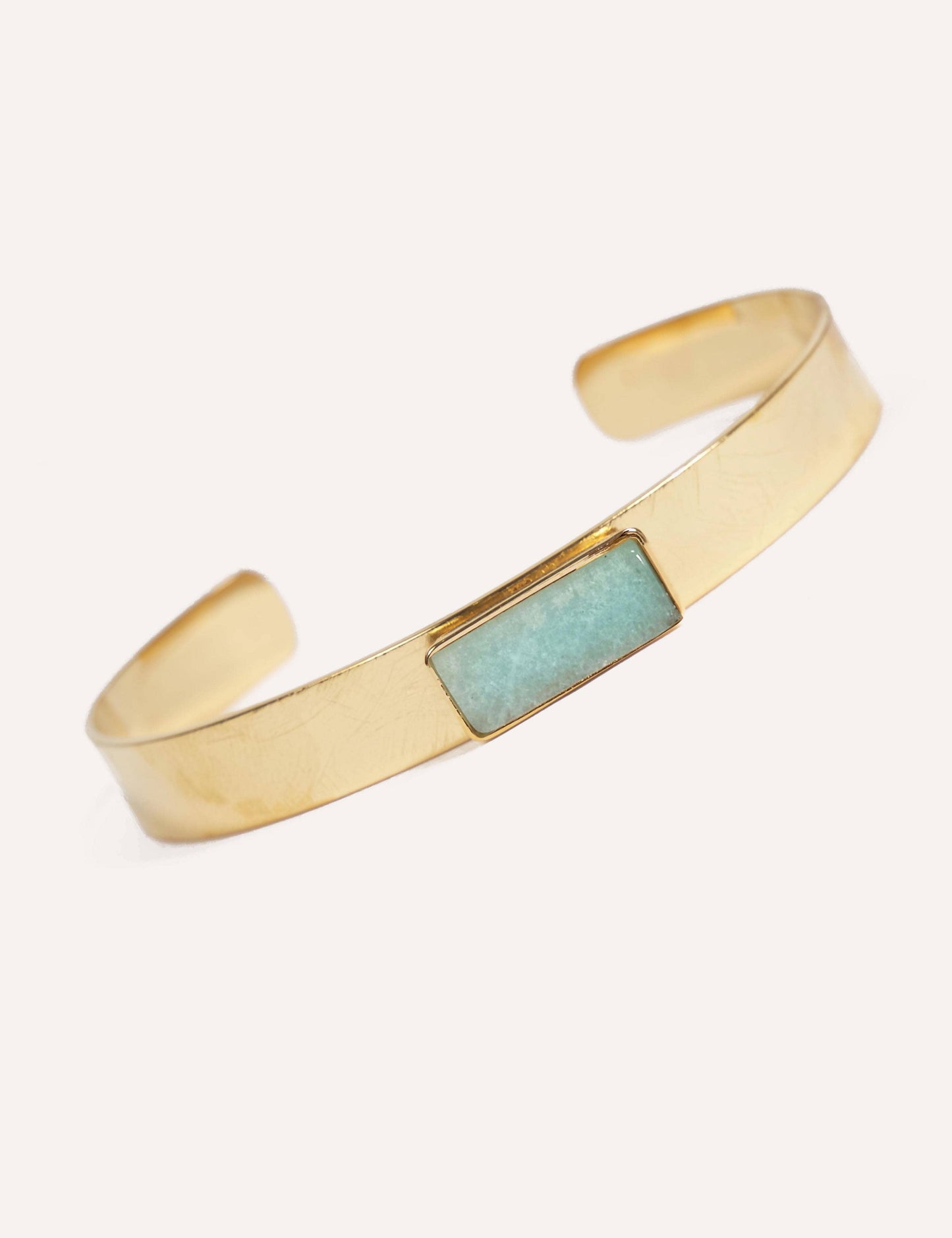Noah Bohem Bangle Bracelet: Amazonite. Waterproof