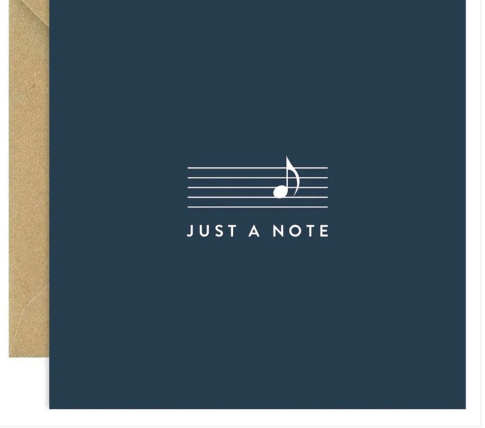 Just a Note. Blank for your own message. Bold Bunny - Cockleshell Crosshaven