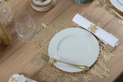 Golden Snowflake Trivet
