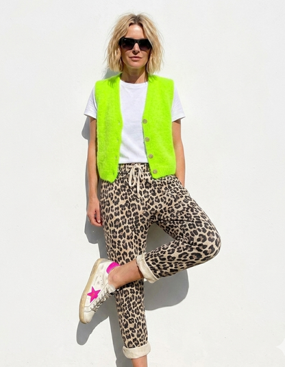 Wild Side Comfort Leopard Print Joggers
