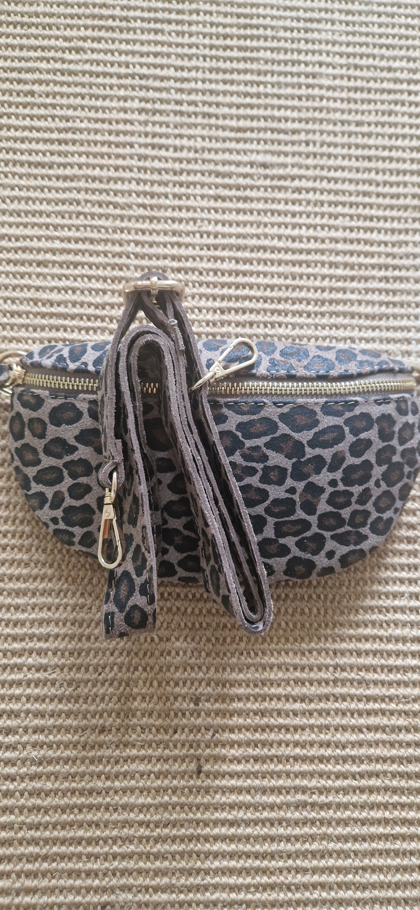 Animal print, Suede, Crossbody bag