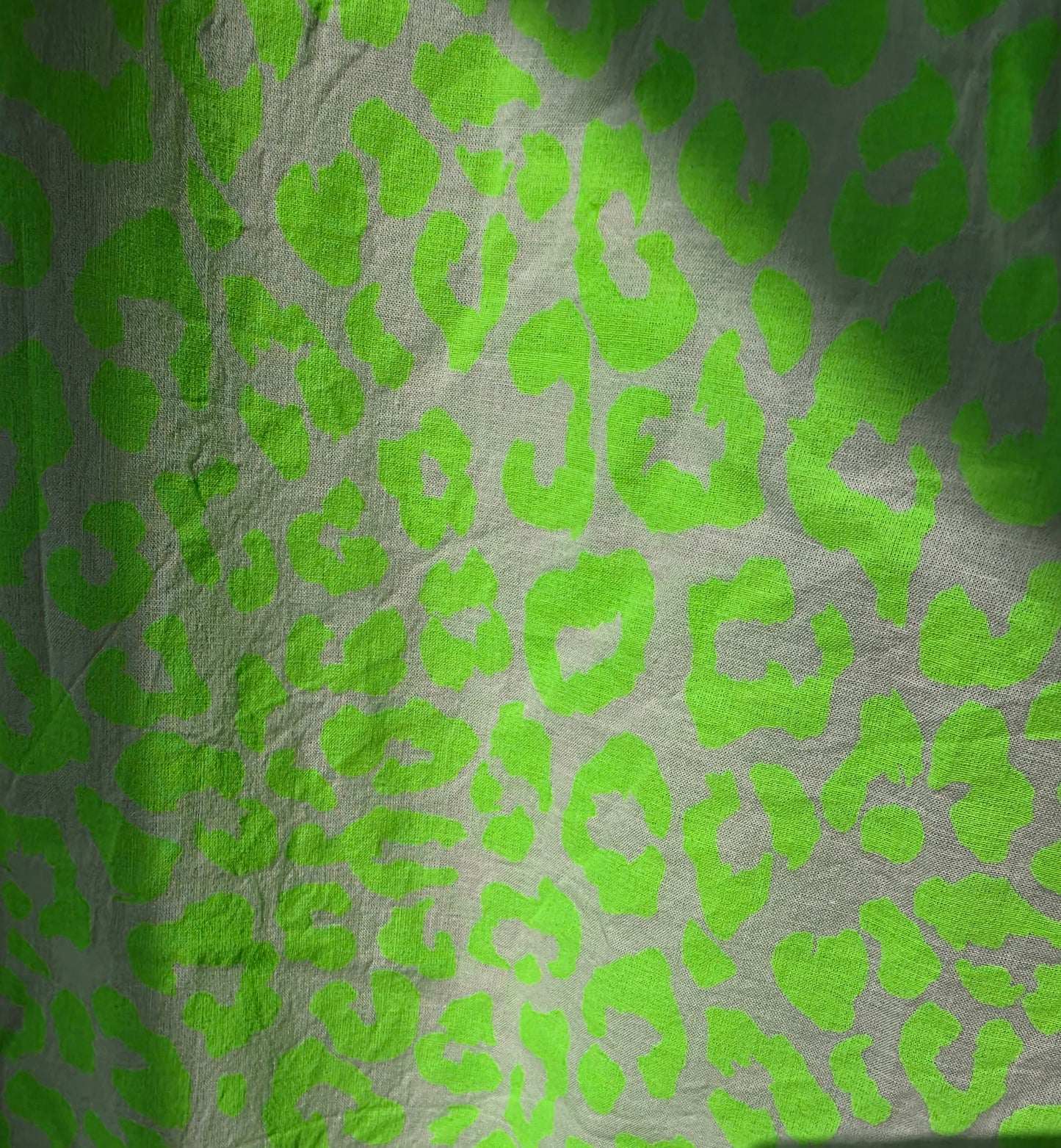 The Neon Leopard Beach Shirt Dress in Neon Green