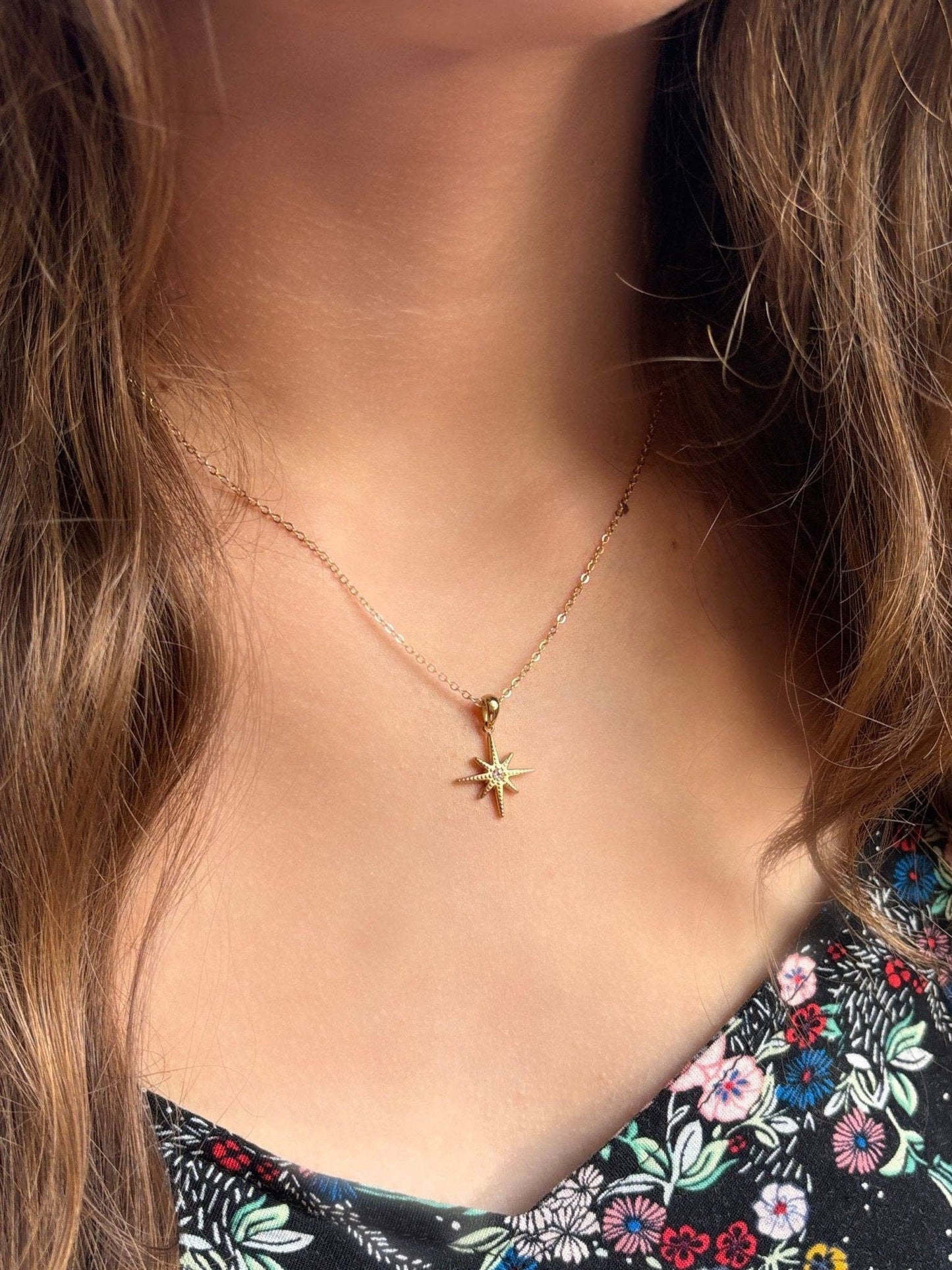 North Star - 18K Gold Plated North Star Necklace
