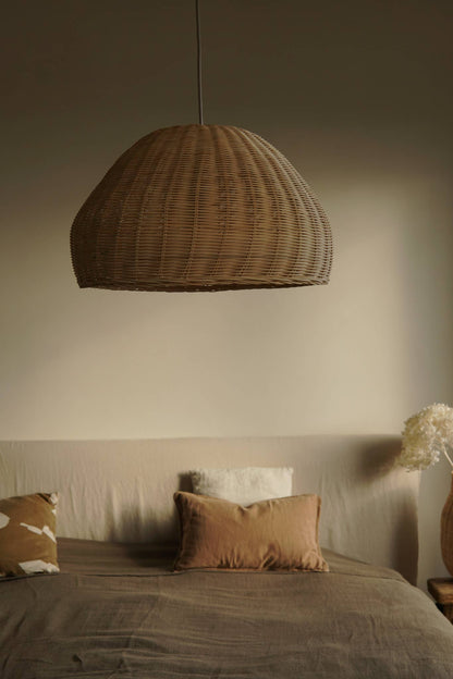 Rattan pendant lamp shade