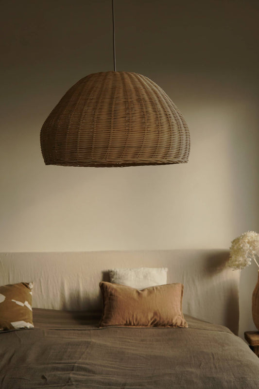 Rattan pendant lamp shade