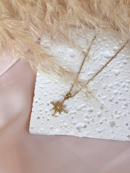 North Star - 18K Gold Plated North Star Necklace