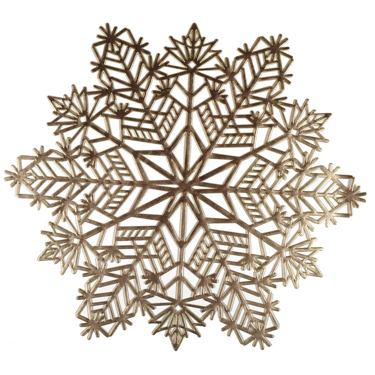 Golden Snowflake Trivet