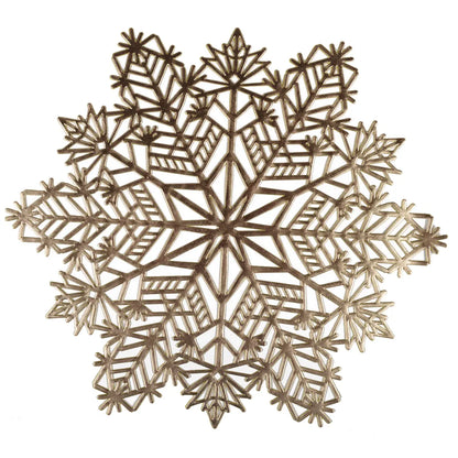 Golden Snowflake Trivet