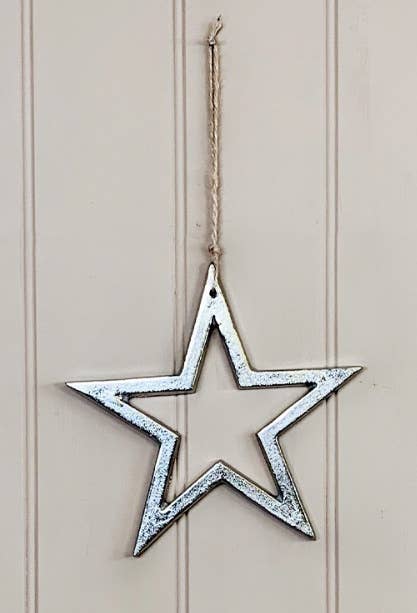 Aluminium Hanging Star, 20cm