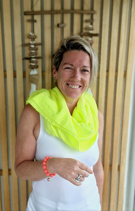 * PRE ORDER DUE MAY 9TH* Neon Yellow Pure Cotton Scarf