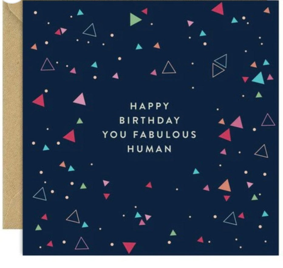 Happy Birthday card. Bold Bunny. You fabulous Human
