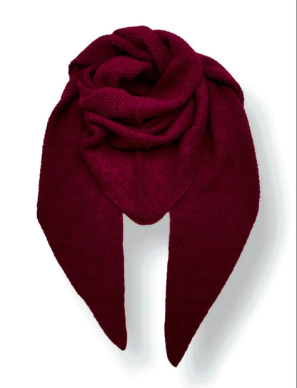 * Pre Order Due Oct 2nd * Ladies Triangle Scarf. Made in Italy. Choice of colours. Wool Blend