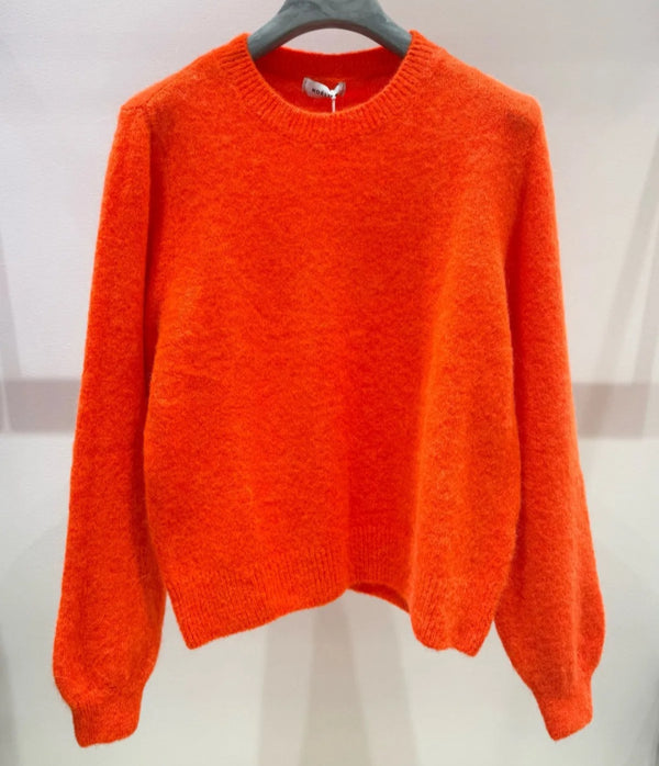 Neon Orange Alpaca Mix Sweater