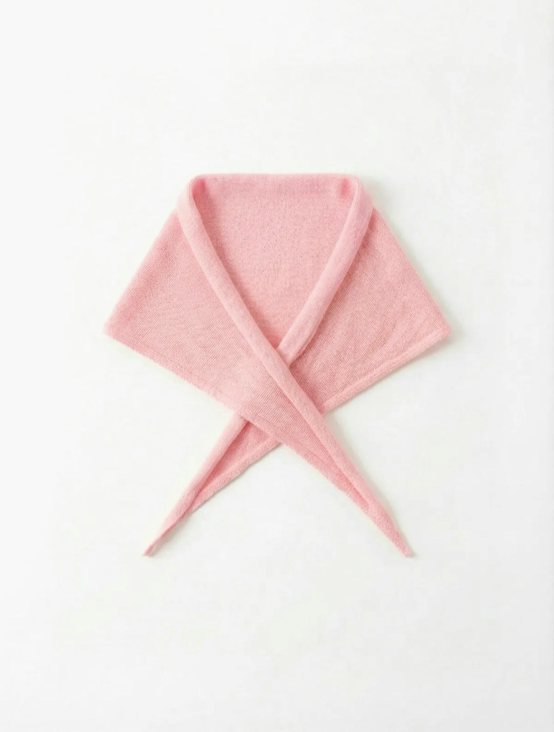 Pink Cotton Triangle Scarf
