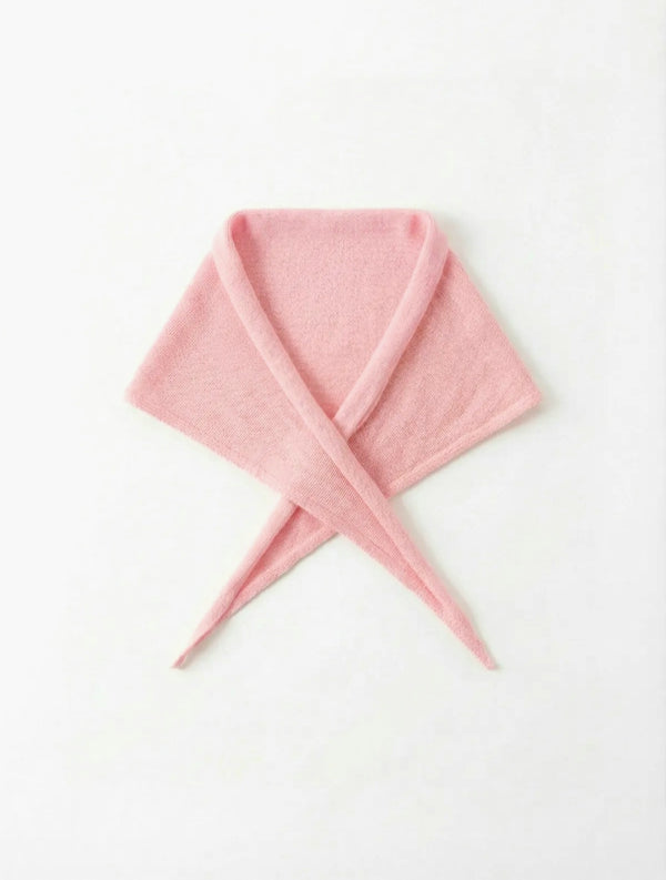 Pink Cotton Triangle Scarf