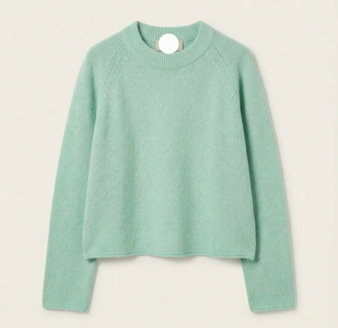 Mint Green Alpaca and Wool Mix Knit