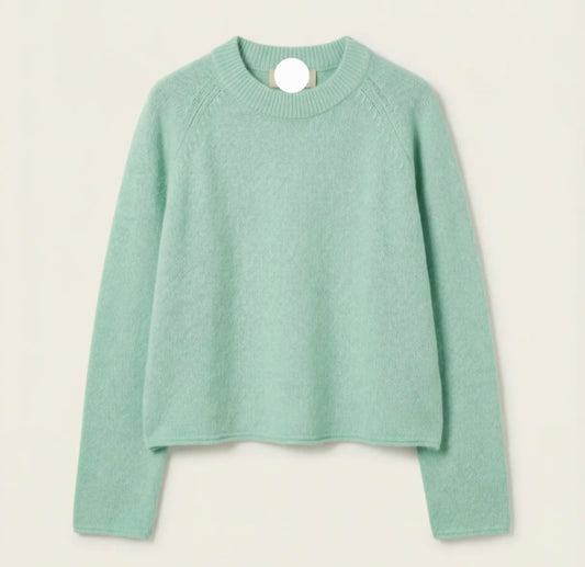 Mint Green Alpaca and Wool Mix Knit