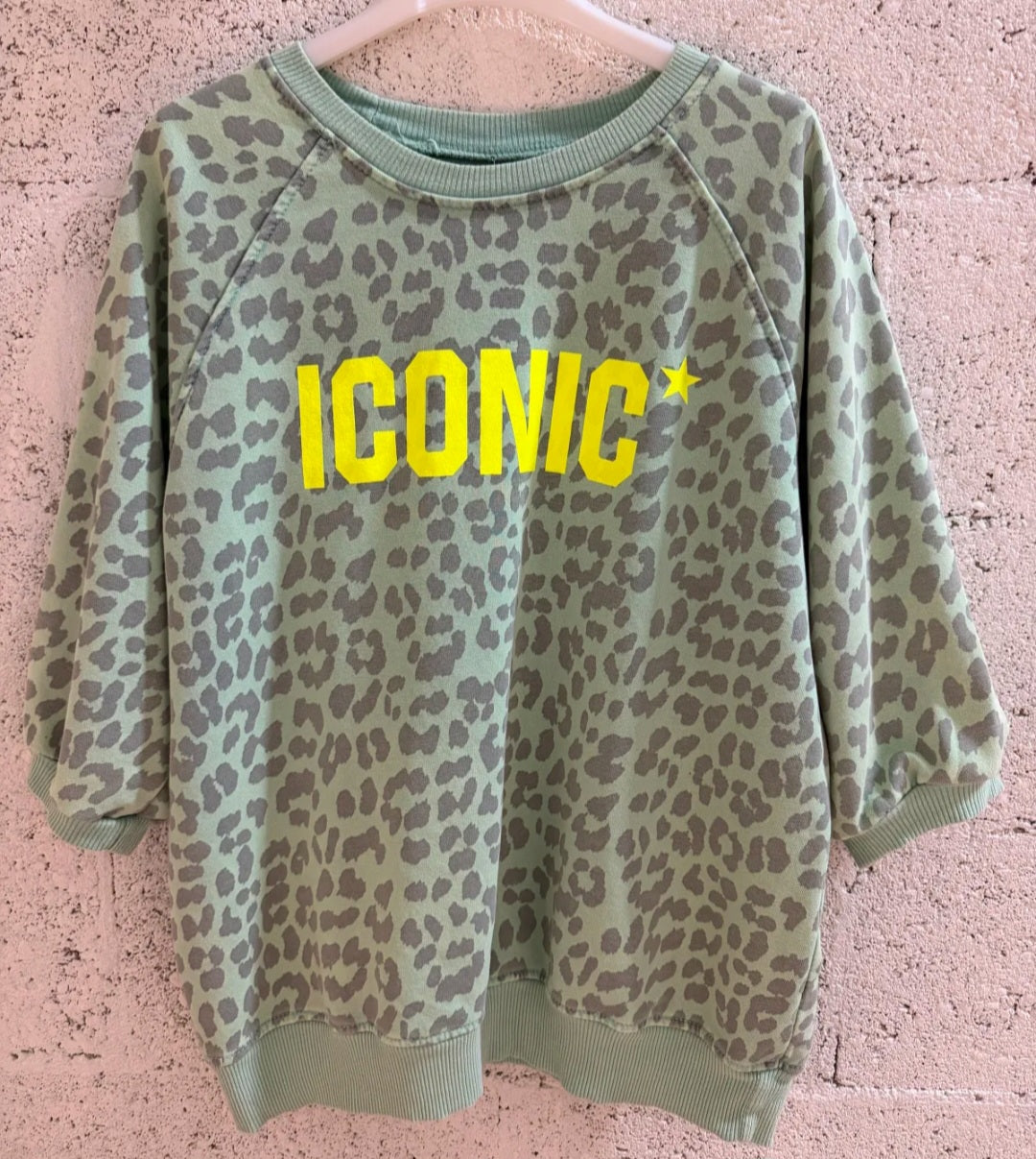 'ICONIC' Leopard Print Cotton Sweater