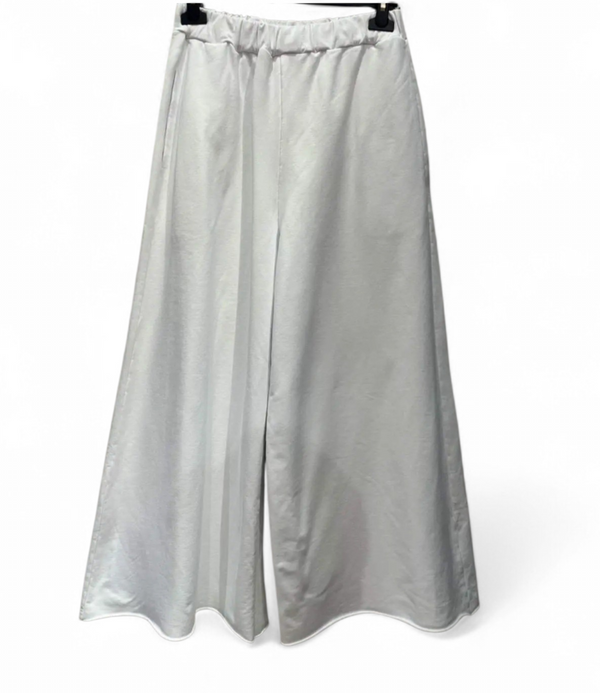 Heavy cotton Palazzo Pants in White
