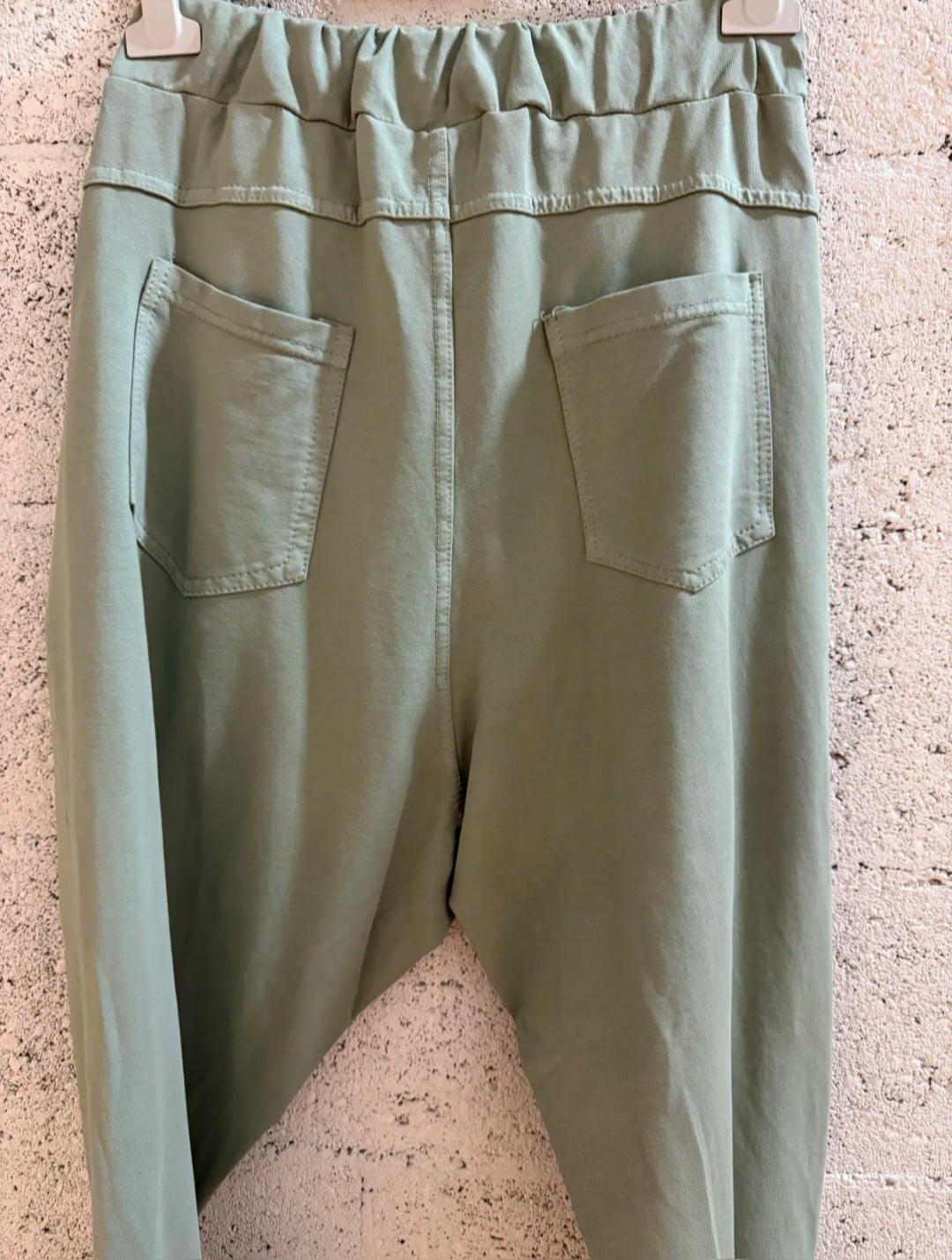 Light Khaki, Star Graphic, Drop Crotch Joggers|Harem pants