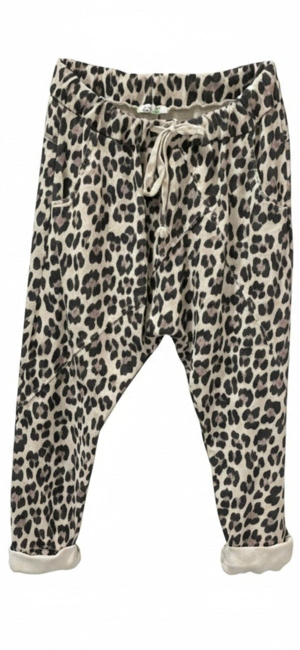 Wild Side Comfort Leopard Print Joggers