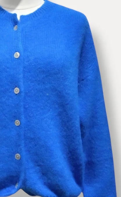Electric cobalt Blue Kid Mohair Blend Cardigan
