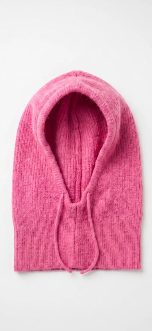 Rose Pink Baby Alpaca Blend Balaclava