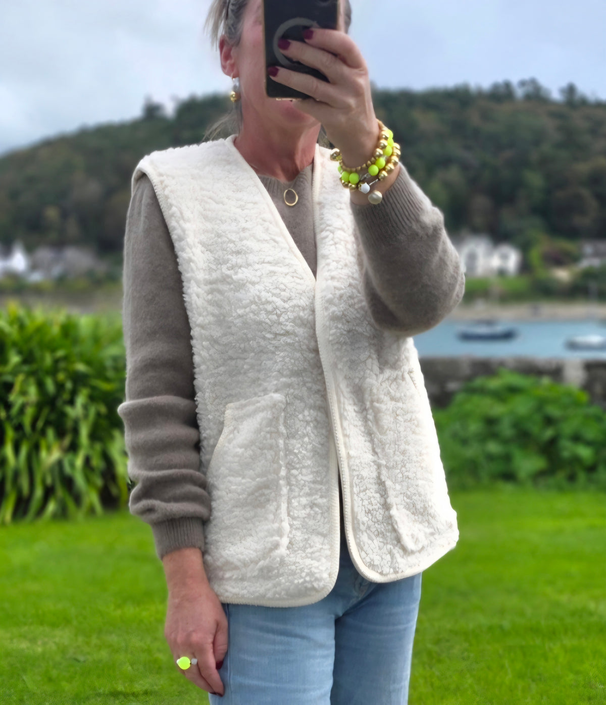 Oatmeal Fleece Gilet