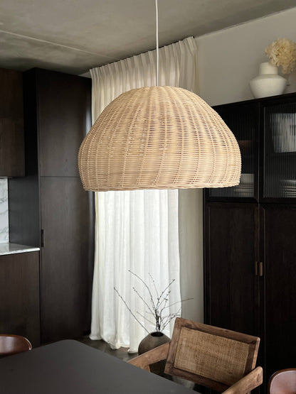 Rattan pendant lamp shade