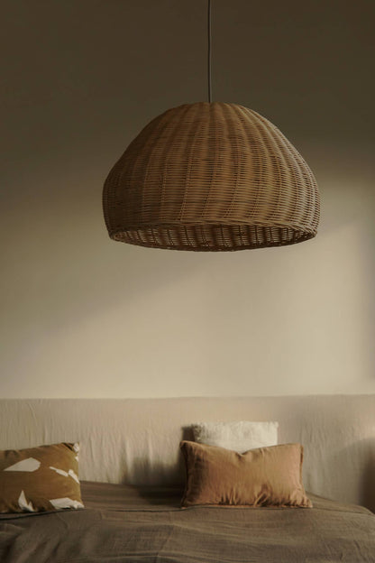 Rattan pendant lamp shade