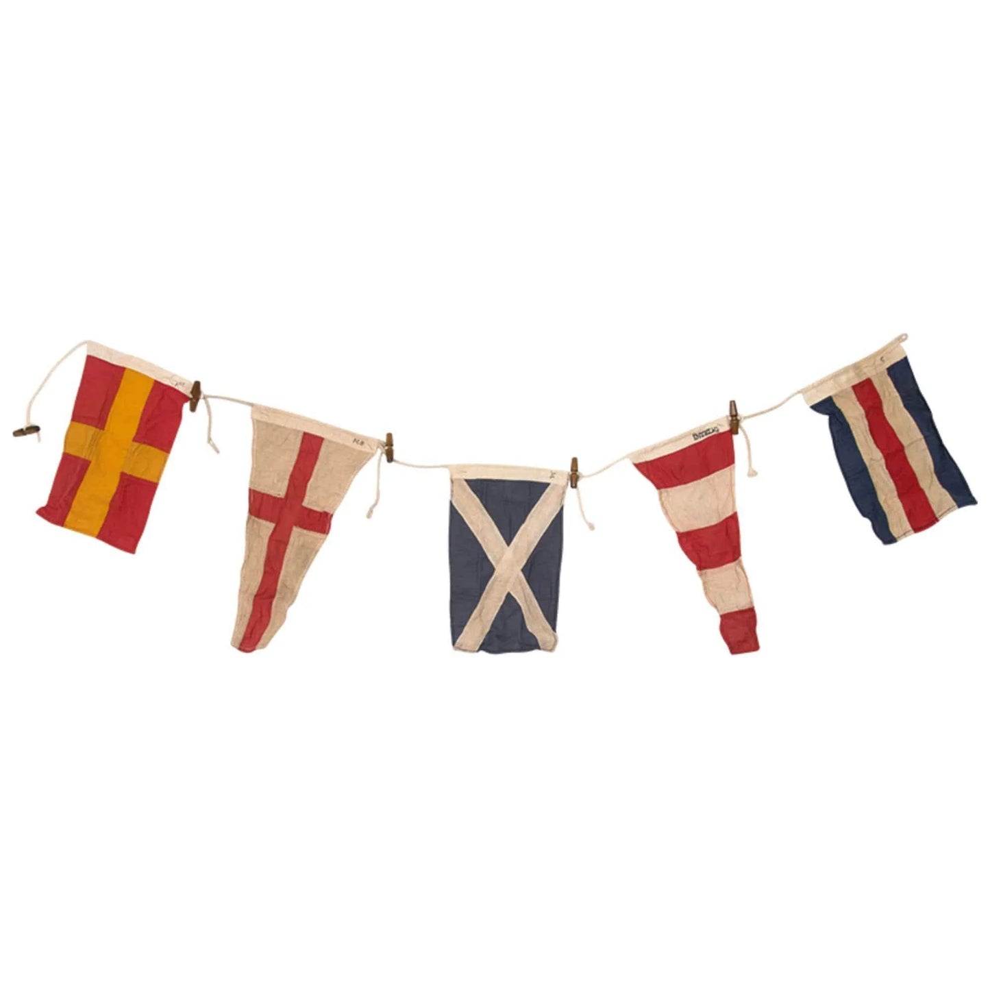 Wreath of flags. Int. code signals