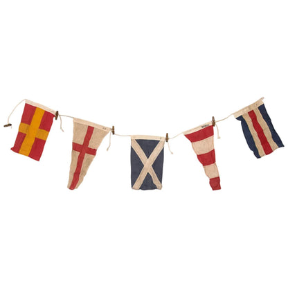 Wreath of flags. Int. code signals