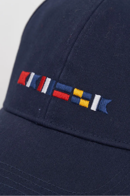 Nautical Flags Baseball Hat Mens. Navy
