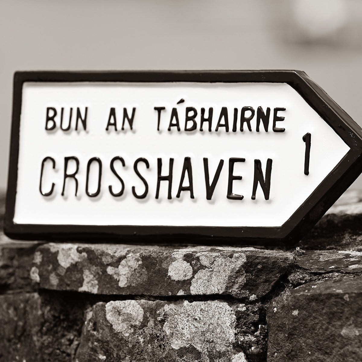 Crosshaven Resin Road Sign - Cockleshell Crosshaven