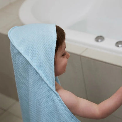 Dock and Bay - Baby/Toddler Hooded Towel in Bestie Blue. Carbon Neutral Product - Cockleshell Crosshaven