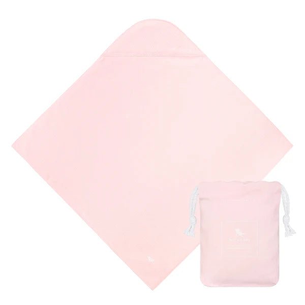 Dock and Bay. Baby/Toddler Hooded Towel in Peekaboo Pink. Carbon Neutral Product - Cockleshell Crosshaven