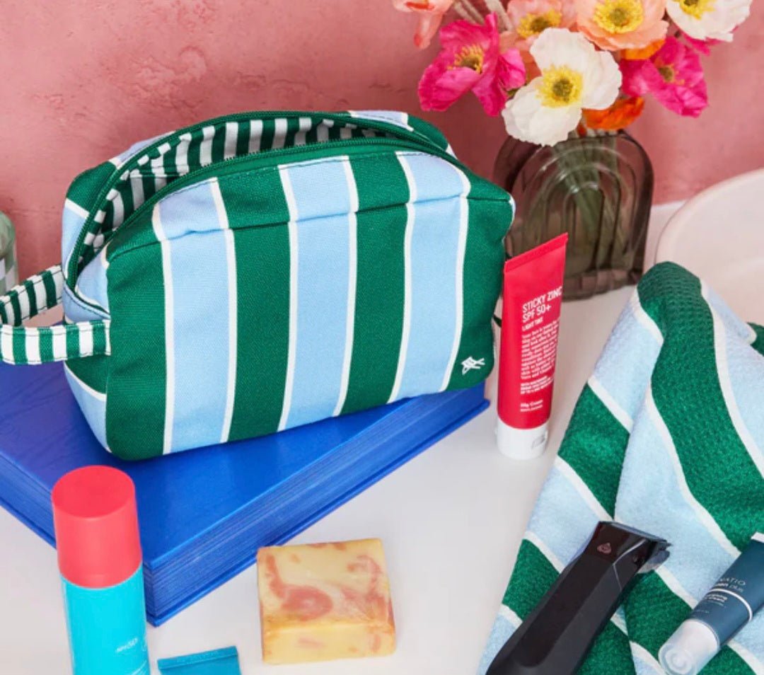 Dock and Bay Toiletry/Wash Bag in Peppermint Punch - Cockleshell Crosshaven