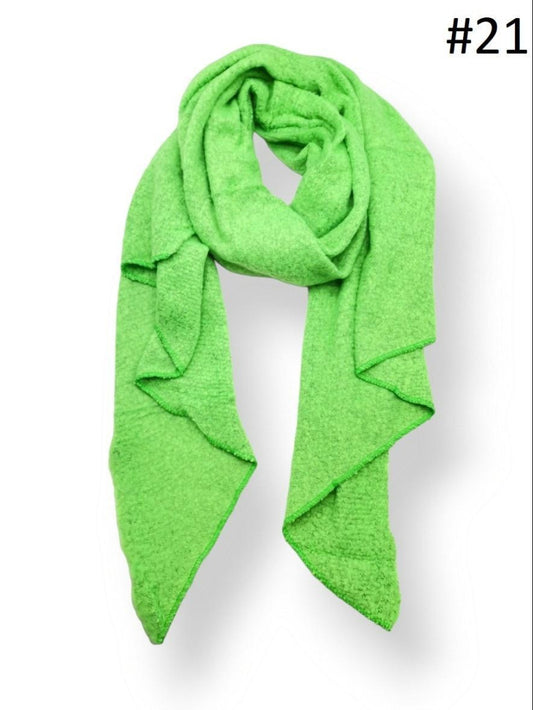 Green flash long scarf.