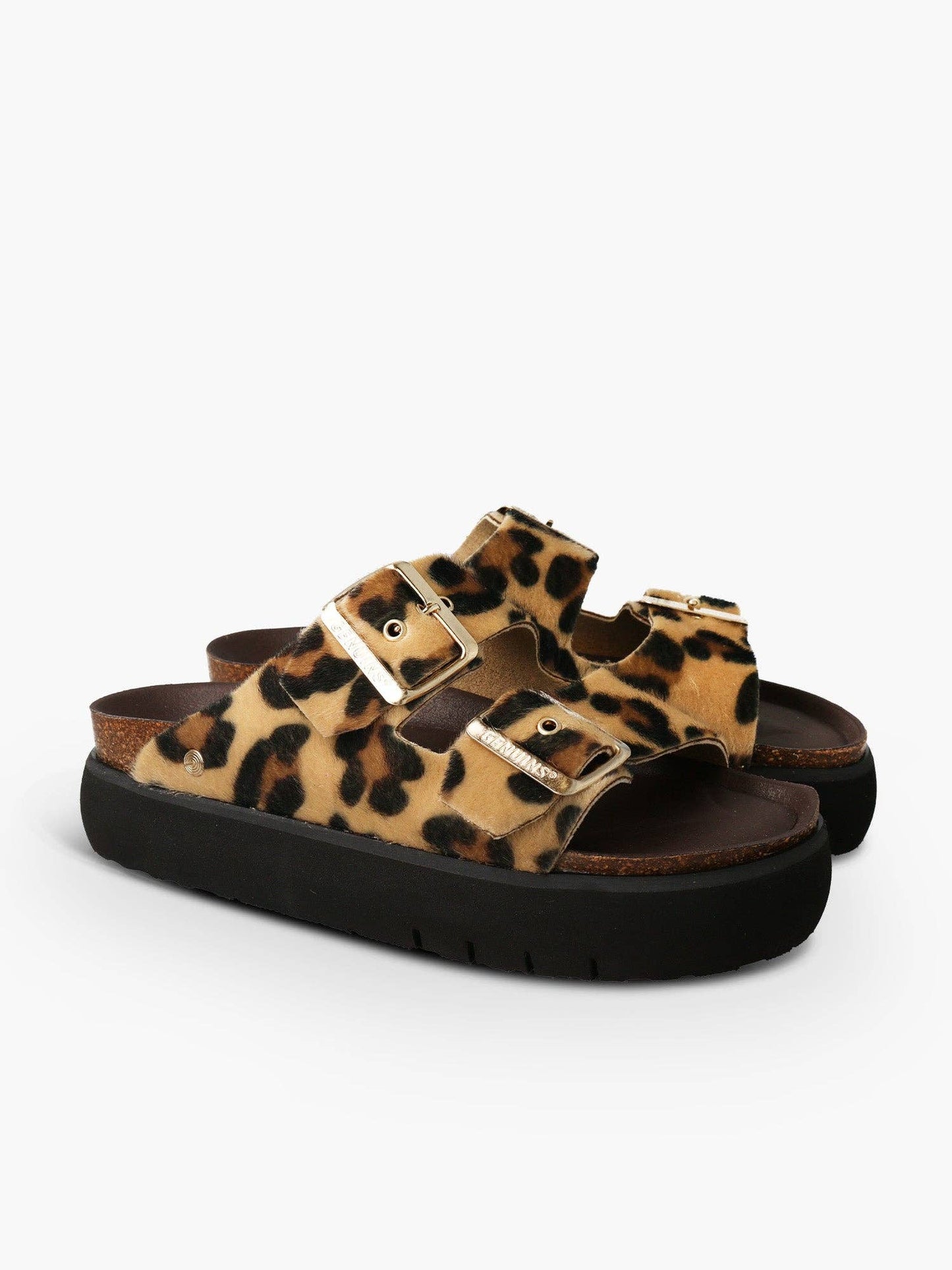 Genuins, Animal Print Platform Sole Ladies Sandal. - Cockleshell Crosshaven