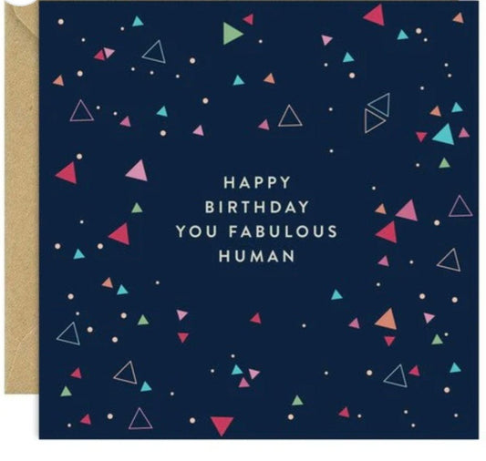 Happy Birthday card. Bold Bunny. You fabulous Human - Cockleshell Crosshaven